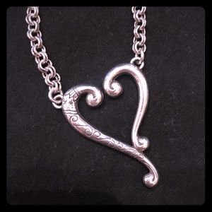 Brighton silver heart necklace